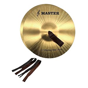 Prato Fanfarra Brass 14" Master by Liverpool Master C/ Alças