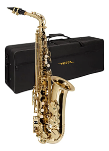 Saxofone Alto Vogga VSAS701N Laqueado Eb Dourado