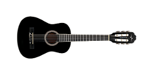 Violão Clássico Infantil Vogga Nylon 1/4 VCN30BK Preto