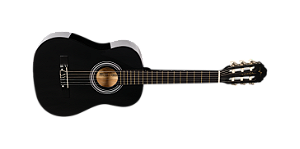Violão Acústico Vogga Clássico Infantil 3/4 Vca54 Bk Preto