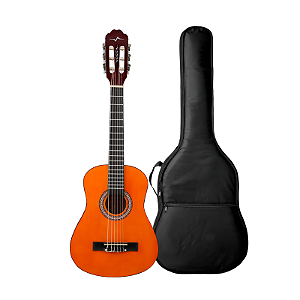 Kit Violão Infantil Vogga Nylon 1/4 VCN30NO Natural + Capa