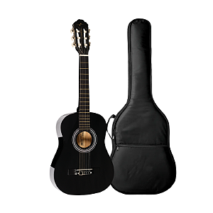 Kit Violão Acústico Vogga Clássico Infantil 3/4 Vca54 Bk Preto + Capa