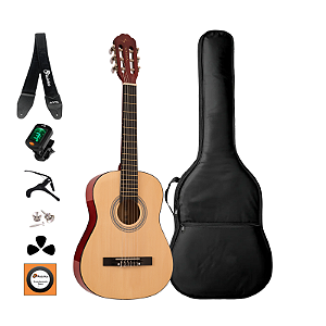 Kit Violão Infantil Vogga VCA53 NT Nylon 34" + Acessórios