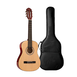 Kit Violão Infantil Acústico Vogga VCA53 NT Nylon 34" Natural + Capa