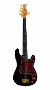 Contrabaixo 5 Cordas Seizi Seido Precision Bass Black Gold