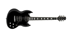 Guitarra SG Michael Oldflame GMG800 BLK All Black HH