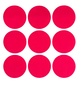 Cartela Adesivos Gaffer Fluorescente Rosa P 9 UN 7x7cm Tesa