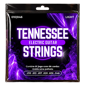 Encordoamento Para Guitarra 010 Light Tennessee Liverpool
