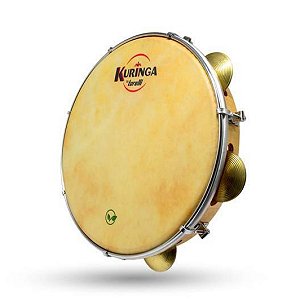 Pandeiro 10" Vegano Corpo em Madeira Kuringa by Torelli