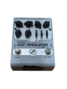 USADO Pedal Guitarra Pré Amplificador Nig AS1 Amp Simulator