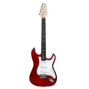 Guitarra Strato Giannini G-100 SSS Translucent Red