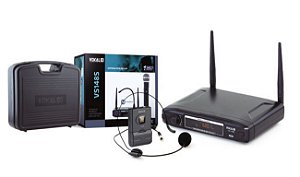 Microfone Sem Fio Cabeça Headset Vokal Vs148sh 48 Frequencia