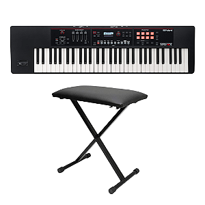 Teclado Sintetizador Roland Xps 10 Preto 61 Teclas + Banco