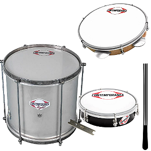 Repinique 12" 142LT + Pandeiro 10" + Tamborim Contemporânea