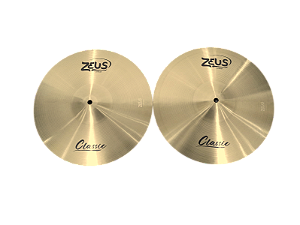Prato Hi-Hat 13" Zeus Classic Bronze ZCLHH13 Liga B20 Par