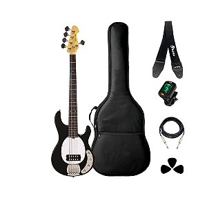 Kit Baixo ATV Michael Music Man BMM700 5C Preto + Acessórios