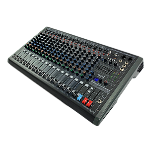 Mesa De Som Analógica Mxt Mx-solo2ux 17 Canais Bt C/ Efeitos