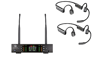 Kit 2 Microfones Sem Fio + Receiver Custom Sound Cw800rc 200