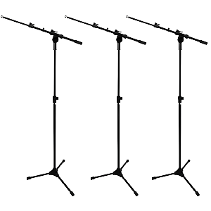 Kit 3 Pedestal Microfone Pró Contra Peso Rmv PSSU00090CP