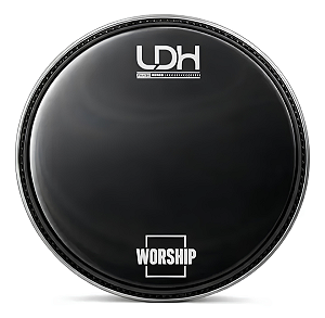 Pele de Bateria Hidráulica Luen 20" LDH Duo Worship Preta