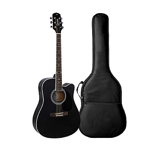 Violão Aço Elétrico Giannini Performance Gdc1 Preto + Capa