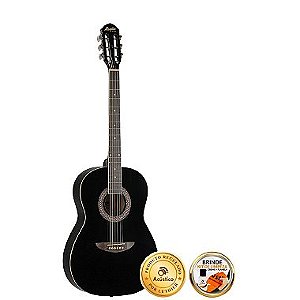 Violão Acústico Aço Memphis Preto Ac-40bk + Acessórios