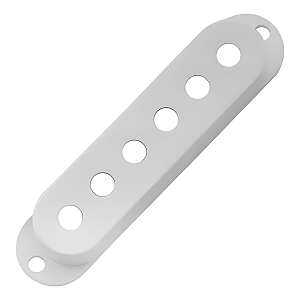 Cover Capa Branca Captador Single Coil Malagoli Com Furos