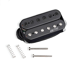 Captador Humbucker Malagoli Hellbucker HH777 Braço Preto