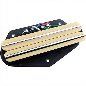Captador Humbucker Tele Malagoli Little HH777 Ponte Creme