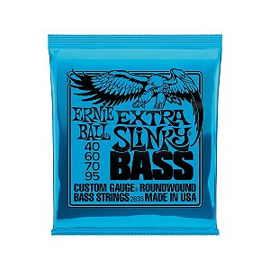 Corda De Baixo 4 Cordas Ernie Ball Extra Slinky (040.095)