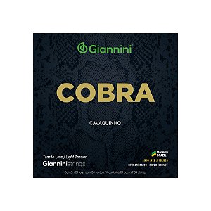 Corda de Cavaco Giannini Cobra Bronze 80/20 Leve (010.026)