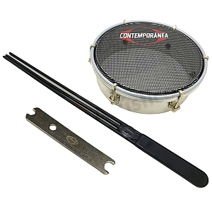 Tamborim Contemporânea Light Pele Muda Com Baqueta 207LT