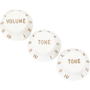 Custom Sound Knob Plástico Modelo ST 3 Peças Branco CKB2-WH