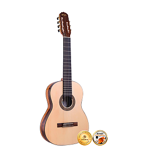 Violão 7 Cordas Nylon Profissional Rozini Rx227 Acústico