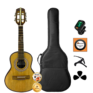 Kit Cavaquinho Acústico Caixa Larga Marfim Toks Completo