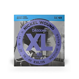 Corda De Guitarra D'Addario XL Nickel Tensão Média (011.049)