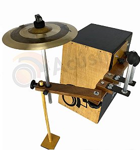 O Acústico Drum Set Cajón 3in1 Ganza Platinela Suporte prato OA152