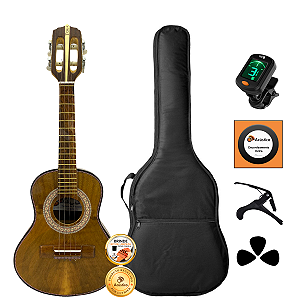 Kit Cavaco Acústico Iniciante Caixa Larga Imbuia Toks Completo