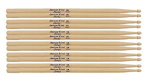 Kit Com 6 Pares De Baquetas Liverpool Hickory 5a