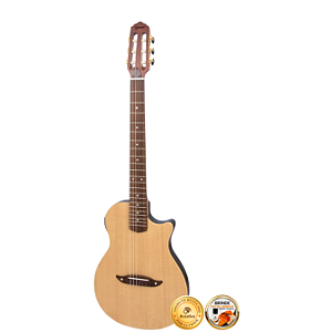 Violão Elétrico Nylon Giannini Brasil Stage Flat Maciço