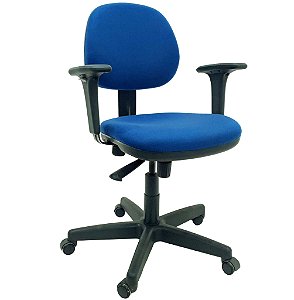 Cadeira de Escritório Usada Gerente c/ Relax Regulagem da Altura do Encosto e Altura Apoios de Braços