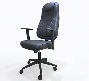 Cadeira Gamer Encosto Alto Corvin Aço Carbono c/ Costura Gomada