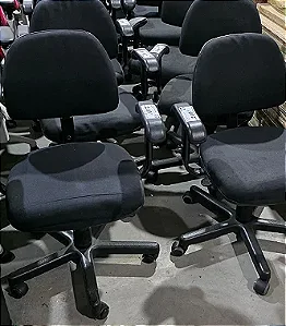 Kit c/ 6 Cadeiras de Escritório Usadas Alberflex Executiva c/ Backsystem NR17