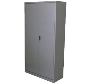 Armário de Aço 2 Portas c/ Prateleiras CA-90 #24 Fechadura 1,98x0,90x0,40m *Produto Novo Chapa 24*
