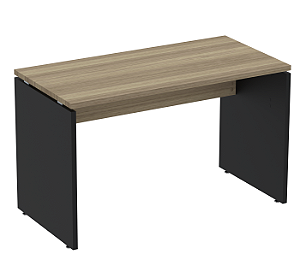Mesa de Escritório Tampo 25mm 1,20x0,60m Pé Painel M1200P25PP NL/PR * Produto Novo*