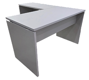 Mesa de Escritório + Mesa Complemento 1,20X1,50M Tampo 25mm Pé Painel M1200P25PP + MC900P25PP CC/CC *Produto Novo*