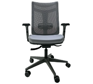 Cadeira de Escritório TAOS Encosto Alto c/ Reclino BackSystem e Apoio Lombar Ajustável - CINZA *Produto Novo*