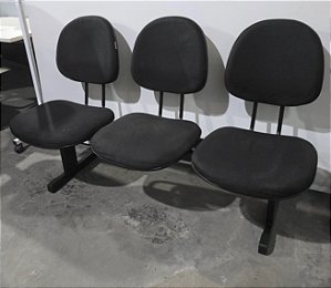 Longarina 3 Lugares Assento e Encosto Executiva