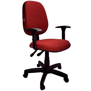 Cadeira Escritório Gerente MasiFlex Encosto ALTO c/ BackSystem- Vermelho  **Novo**