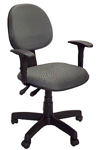 Cadeira Escritório Executiva MasiFlex Encosto c/ Regulagem BackSystem- Cinza